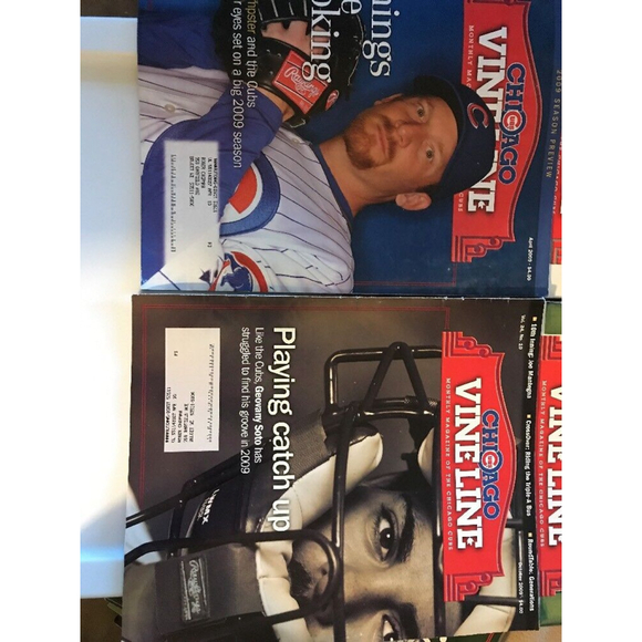 Chicago Cubs Vine Line Lot 12 Magazines All Of 2009 January Thru December - Picture 5 of 7